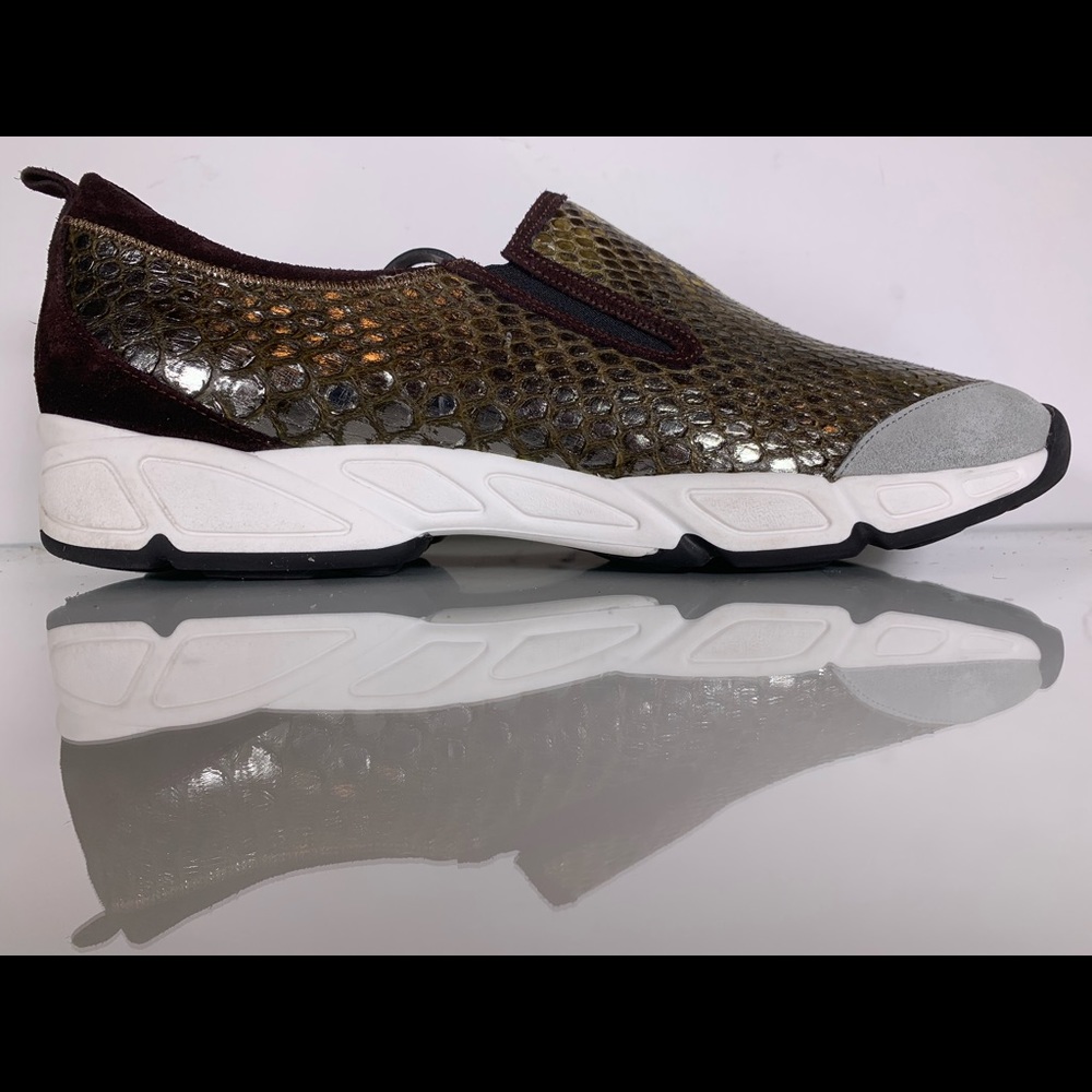 Ermanno Scervino Snakeskin Effect Italian Sneakers